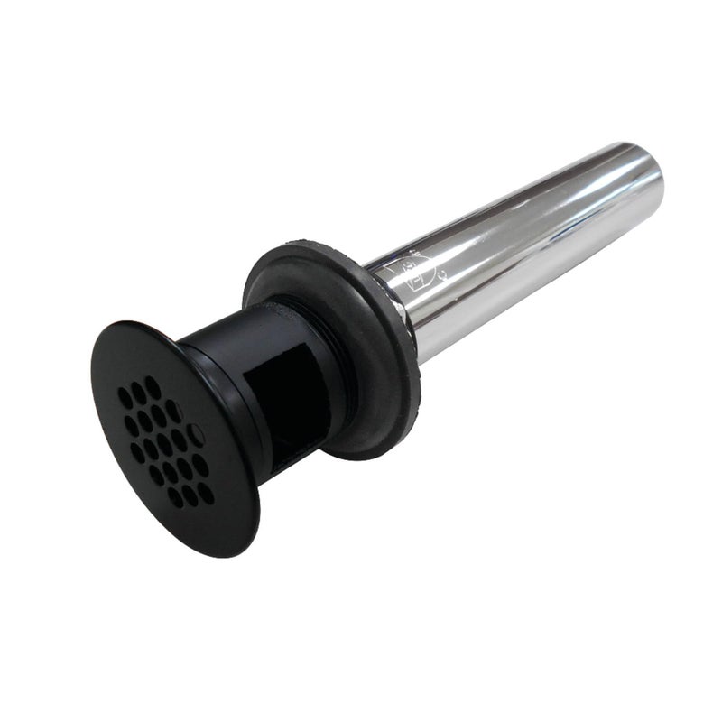 Kingston Brass KB5000MB Trims Cape Grid Drain for Vessel Sink with Overflow, 7-13/16" Length, Matte Black - Image 1